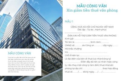 Cách viết công văn xin giảm tiền thuê văn phòng chuẩn chỉnh từ A-Z